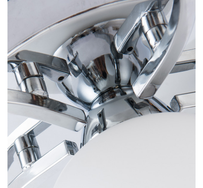Потолочная люстра Моника Arte Lamp 6*60W Е27 хром/белый A6058PL-6CC
