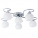 Потолочная люстра Моника Arte Lamp 6*60W Е27 хром/белый A6058PL-6CC