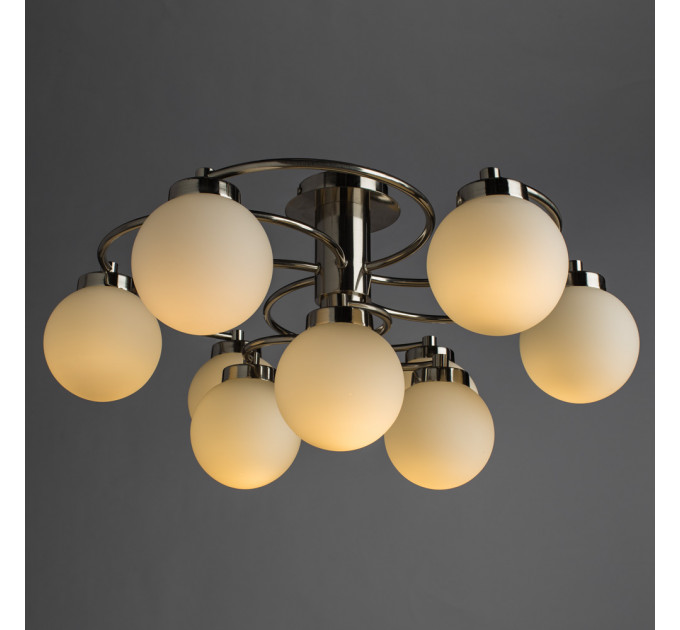 Потолочная люстра Cloud Arte Lamp 9*40W Е14 серебро A8170PL-9SS