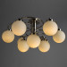 Потолочная люстра Cloud Arte Lamp 9*40W Е14 серебро A8170PL-9SS