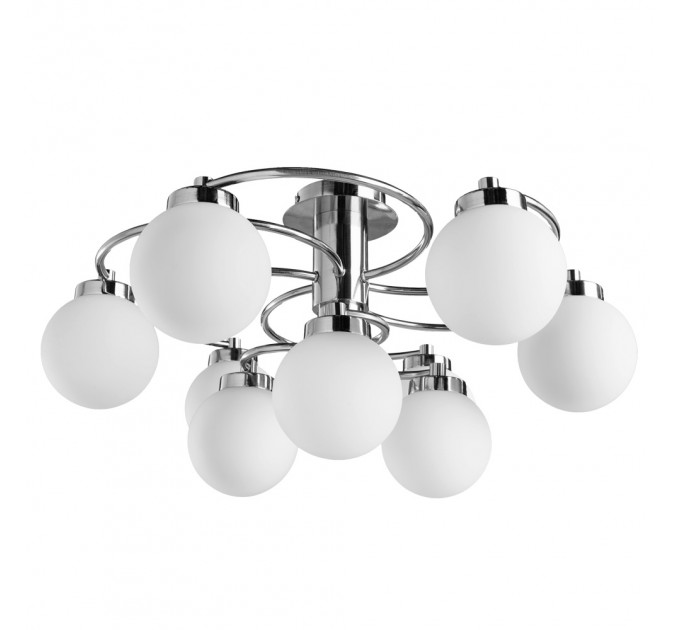 Потолочная люстра Cloud Arte Lamp 9*40W Е14 серебро A8170PL-9SS