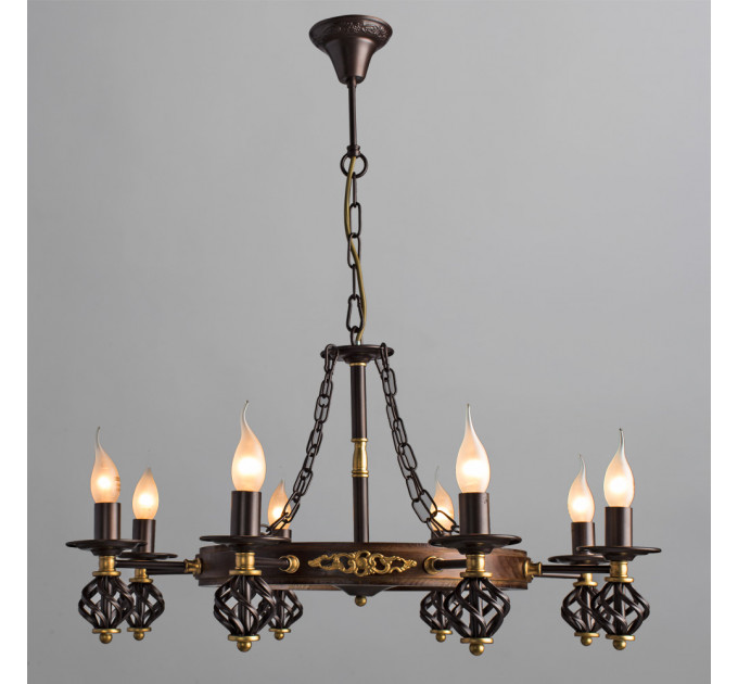 Подвесная люстра Cartwheel Arte Lamp 8х60W Е14 A4550LM-8CK