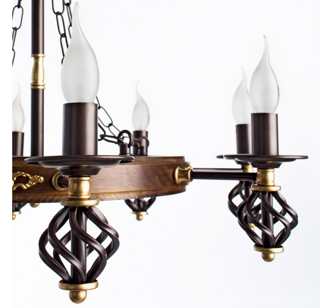 Подвесная люстра Cartwheel Arte Lamp 8х60W Е14 A4550LM-8CK
