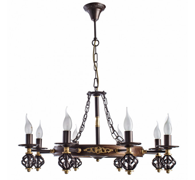 Подвесная люстра Cartwheel Arte Lamp 8х60W Е14 A4550LM-8CK