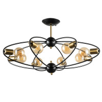 Люстра на штанге Glasgow Arte Lamp 8*40W Е27 A1963PL-8BK