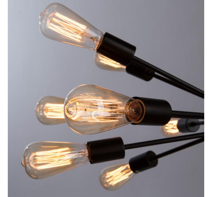 Подвесная люстра Floriana Divinare 18*40W Е27 черный 5010/01 Sp-18