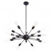Подвесная люстра Floriana Divinare 18*40W Е27 черный 5010/01 Sp-18