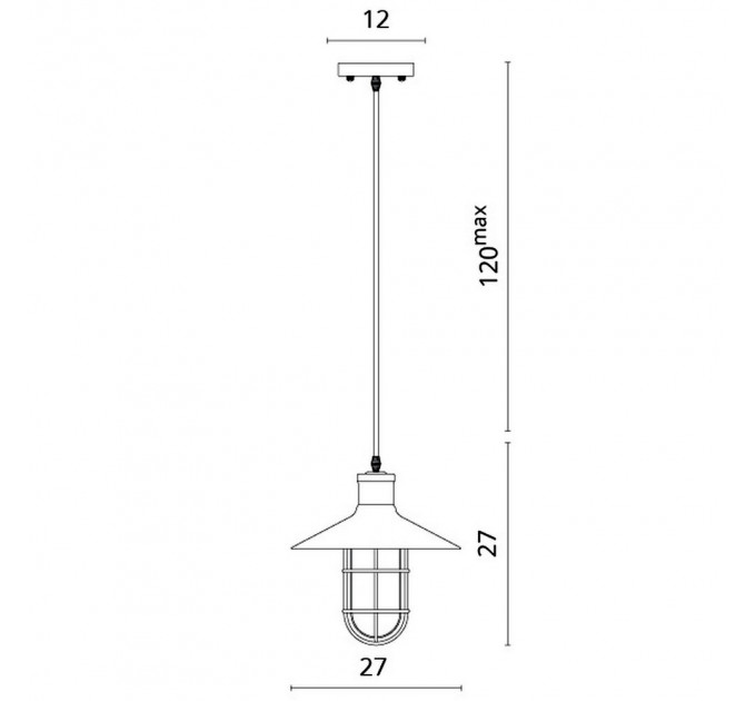 Подвесной светильник Laterna 1*40W Е27 2007/01 SP-1