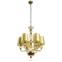 Подвесная люстра Bilancia Divinare 6*60W Е14 желтая 1154/02 Lm-6