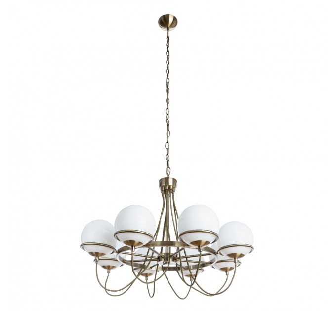 Подвесная люстра Bergamo Arte Lamp 8*40W Е14 бронза A2990LM-8AB