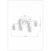 Потолочная люстра Arte Lamp MANCHESTER A7045PL-8BK