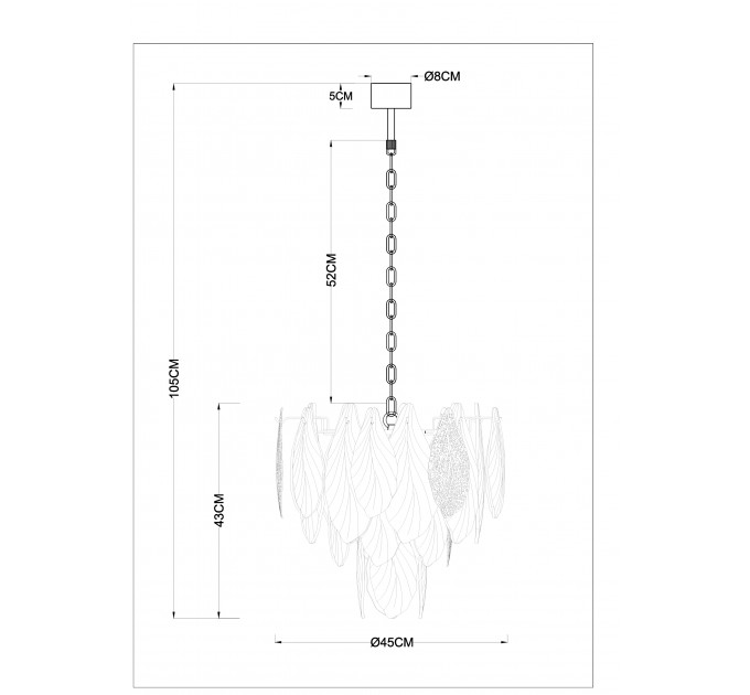 Подвесная люстра ARTE LAMP FELICITA A4080LM-6GO