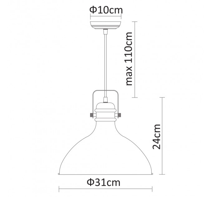 Подвесной светильник Mark Arte Lamp A1102SP-1AB
