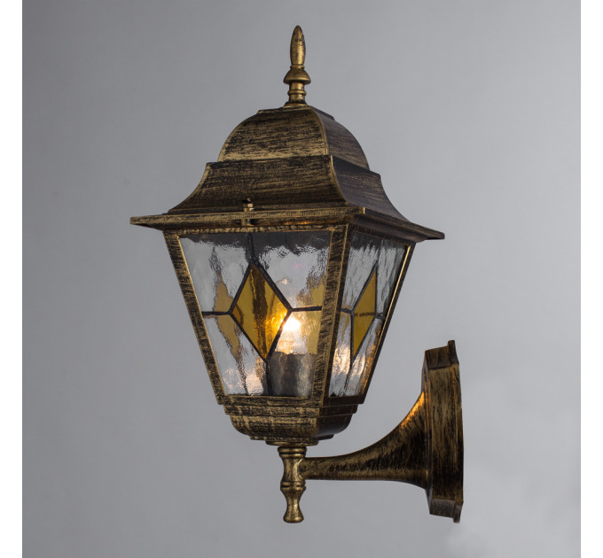 Уличный настенный светильник Berlin Arte Lamp коричневый A1011AL-1BN