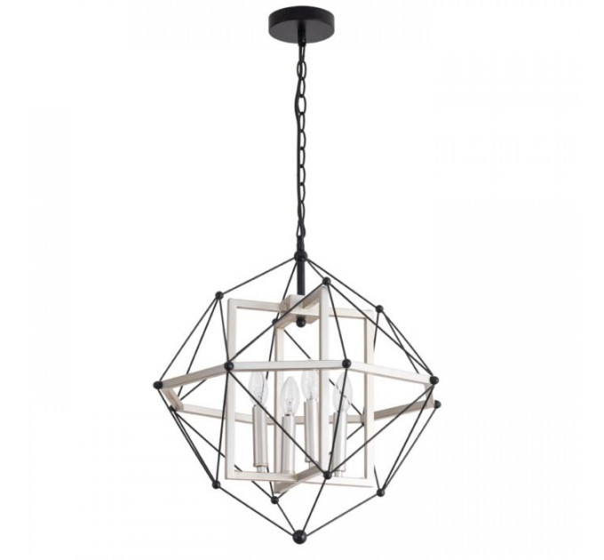 Подвесная люстра Odin Divinare 4*40W Е14 серебристый 2540/26 Sp-4