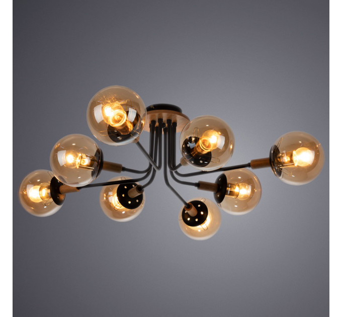 Потолочная люстра Oxfofd Arte Lamp 8*60W Е27 A2716PL-8BK