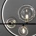 Подвесная люстра Saturn Arte Lamp A7790SP-75BK