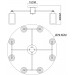 Потолочная люстра Arte Lamp LEO A7027PL-8BK