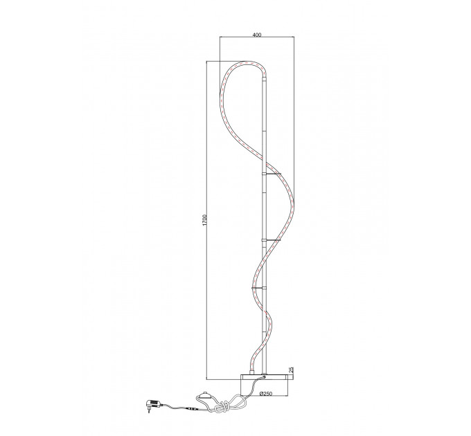 Торшер Arte Lamp KLIMT A2850PN-35BK
