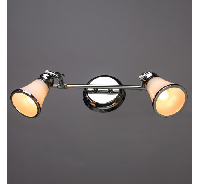 Спот Vento Arte Lamp 2*40W Е14 хром A9231AP-2CC