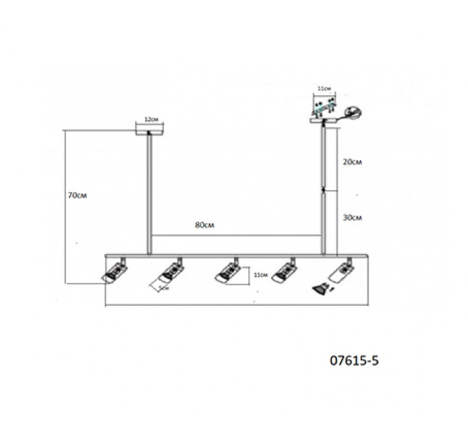 Подвесная люстра Кайко Kink Light 07615-5,19