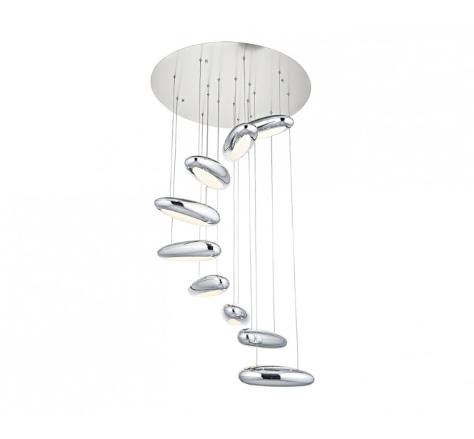 Подвесная люстра Эго Kink Light хром (4000K) 5620-9a