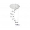 Подвесная люстра Эго Kink Light хром (4000K) 5620-9a