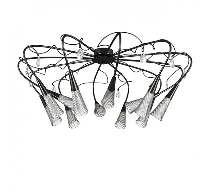 Потолочная люстра Aereo Lightstar 12*25W G9 черный 711127