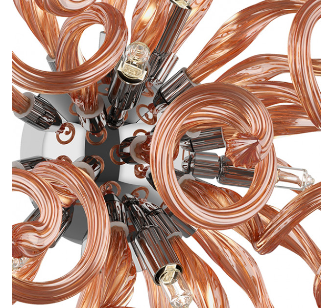 890653*** (MB9028-5) Бра MEDUSA 5х40W G9 TEA/ЯНТАРЬ (в комплекте)