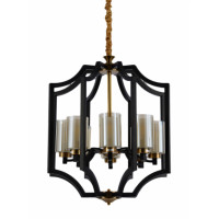 Подвесная люстра Lumina Deco Vigatto LDP 1224-8 BK+MD