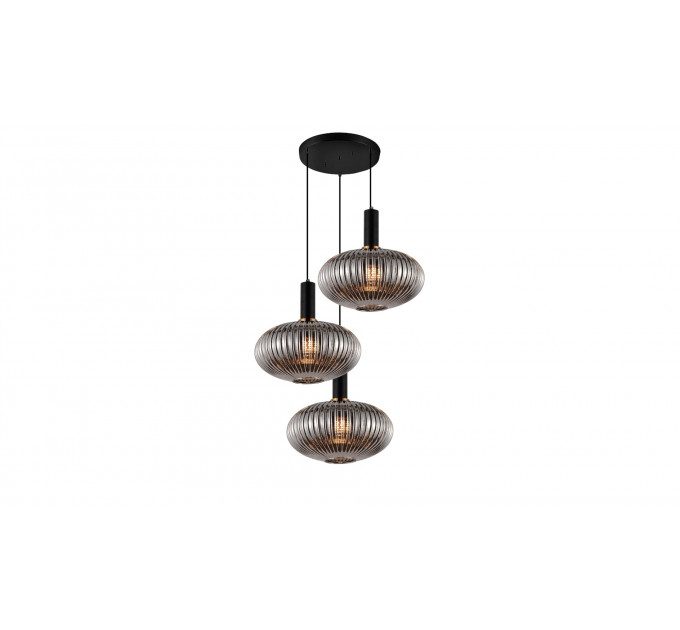 Подвесной светильник Lumina Deco Floril LDP 1216-3 GY+BK