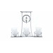 Подвесная люстра Lumina Deco Bronx LDP 1234-3 CHR