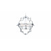 Подвесная люстра Lumina Deco Baltimore LDP 8020-4 CHR+WT