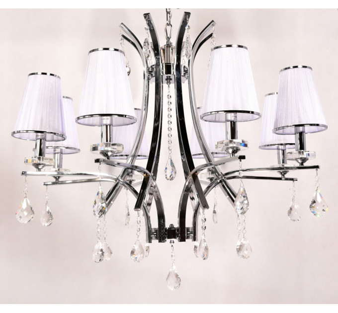 Подвесная люстра Lumina Deco Glamour LDP 66247-8 WT+CHR