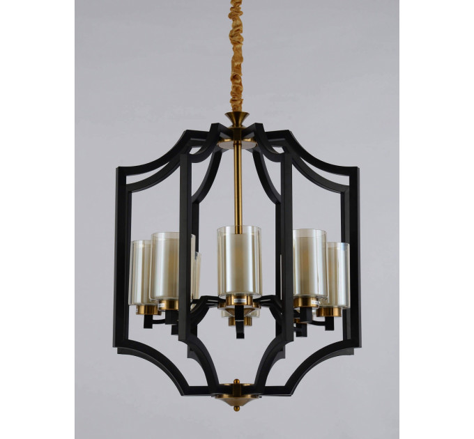 Подвесная люстра Lumina Deco Vigatto LDP 1224-8 BK+MD