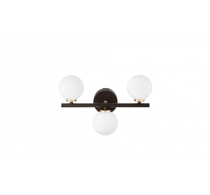 Настенный светильник Lumina Deco Marsiada LDW 6033-3 BK+F.GD