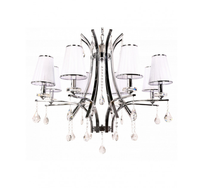 Подвесная люстра Lumina Deco Glamour LDP 66247-8 WT+CHR