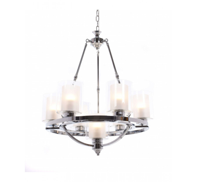 Подвесная люстра Lumina Deco Santini LDP 1220-7 CHR+WT