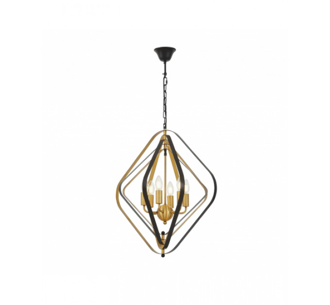 Подвесной светильник Lumina Deco Crulia LDP 8005-6 BK+MD