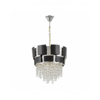 Подвесной светильник Lumina Deco Kruvia LDP 7045-400 BK+CHR
