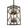 Подвесная люстра Lumina Deco Quadrato LDP 1223-8 BK+MD
