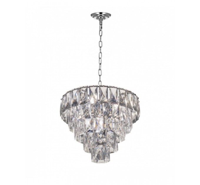 Хрустальная подвесная люстра Lumina Deco Reeli LDP 6004-400 CHR