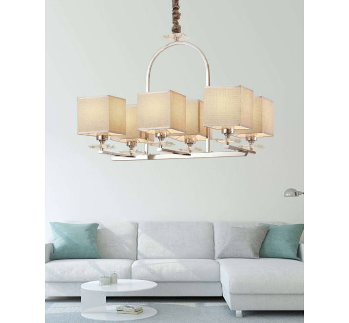 Подвесная люстра Lumina Deco Liniano LDP 17100-6 CHR