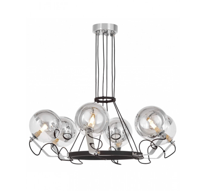 Подвесной светильник Lumina Deco LDP 9110-6 BK+CHR