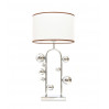 Настольная лампа Lumina Deco Fabi LDT 5528 CHR+WT