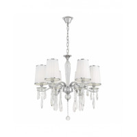 Хрустальная подвесная люстра Lumina Deco Alessia LDP 1726-6 CHR