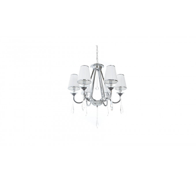 Подвесная люстра Lumina Deco Milesia LDP 8926-6 WT+CHR