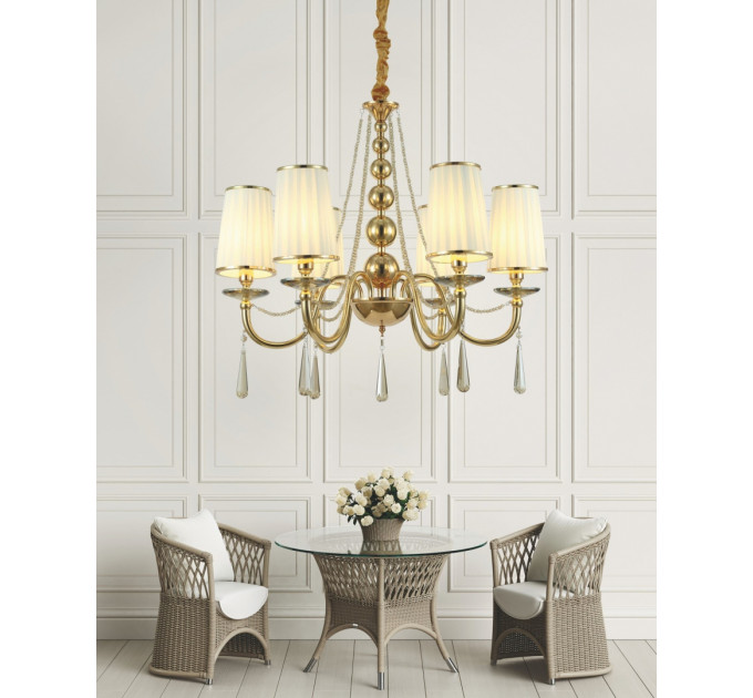 Подвесная люстра Lumina Deco Fabione LDP 1200-6 F.GD