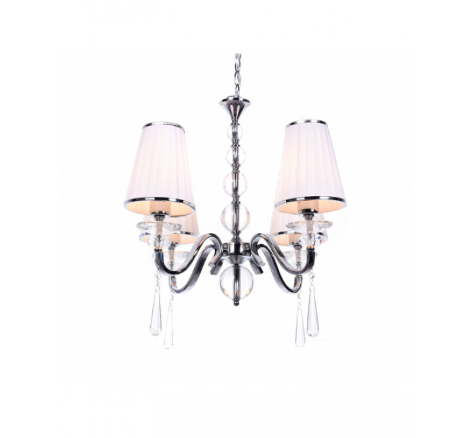 Хрустальная подвесная люстра Lumina Deco Federrica LDP 1158-4 WT