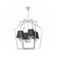 Подвесная люстра Lumina Deco Montero LDP 1249-4 CHR+BK
